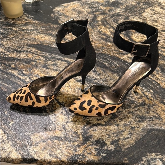 Jennifer Lopez Leopard Cheetah Print Ankle Strap Heels size 6.5 Brand New - Picture 5 of 5